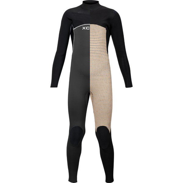 2026 Xcel Junior Comp 4/3mm Chest Zip Neopreno KN43ZXC4GY - Graphite / Black